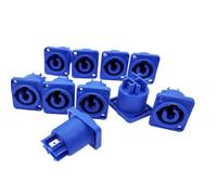 Nudiuhis 10PCS NAC3MPA-1 NAC3MPB-1 Power Speaker Panel Socket 20A Stage LED Lighting Audio 3-Pin Socket,Input