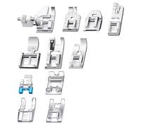 Nudiuhis 11Pcs Presser Foot Set, Straight -Foot, Roller Foot, Snap on Sewing Machine Foot Presser Feet Set