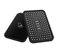 Nudiuhis 12 Inch High Pressure Top Rain Shower Head Larger Flow Rainfall Shower Heads Rainfall Showerhead -Black