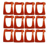 Nudiuhis 12 Pack Taco Trays Plastic Burrito Trays Serving Trays Party Supplies for Tacos Burritos Hot Dogs Red