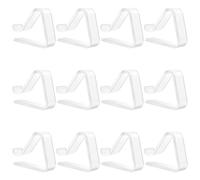 Nudiuhis 12 Pieces Transparent Tablecloth Clips, Table Cloth Clips,Windproof Table Cover Holder Clamps.Table Cloth Holder B