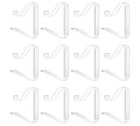 Nudiuhis 12 Pieces Transparent Tablecloth Clips, Table Cloth Clips,Windproof Table Cover Holder Clamps.Table Cloth Holder A