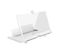 Nudiuhis 14 Inch 3D Screen Amplifier Mobile Display Enlarged Magnifier for Travel White