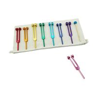 Nudiuhis 1Set Tuning Fork Set Tuning Forks Fit for Healing Chakra,Sound Therapy,Keep Body,Mind and Spirit in Perfect Harmony Aluminum Alloy TuningFork