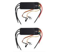 Nudiuhis 2 Pcs DC6-24V 1000W BLDC 3 Phase DC Brushless Motor Driver Hallless DC Motor Drive Board Speed Controller Regulator