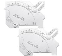 Nudiuhis 2 Pieces Bridge Cam Gage Welding Gauge for Inspection of Welded Surfaces Joints Stainless Steel Thickness Gauge Tool Easy to Use