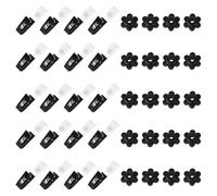 Nudiuhis 20PCS Garden Flag Stoppers Garden Flag Clips for Outside Anti Wind Small Flag Holders for Yard and Garden Flag Pole