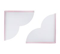 Nudiuhis 2PCS Bathtub Corner Splash Guard, Acrylic Corner Guard Shower Bathtub Guard, Bathroom Bathtub Splash Guards Easy to Use