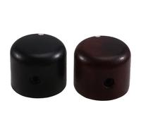 Nudiuhis 2PCS Electric Wood Guitar with Volume and Tone Wood Knob, Rosewood Ebony with Point Knob Potentiometer Cap