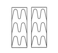 Nudiuhis 2Pcs Pot Lid Shelf Wall Mounted Kitchen Organizer Rack for Pan Cover Lid Rack Stand Holder Dish Rack Kitchen Accessories