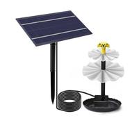 Nudiuhis 3 Tiered Bird Bath with Solar Pump,DIY Solar Fountain Detachable and Suitable for Bird Bath, Garden Decoration,Outdoor
