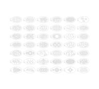 Nudiuhis 42 Pcs Face Painting Stencils 3x5.5Inch, Body Painting Stencils, Reusable Flowers Mermaid Scale Leopard Cracks