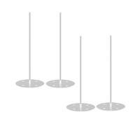 Nudiuhis 4PCS Clear Acrylic Donut Display Stand for Dessert Table, Bagel Stand Holder, for Party, Christmas, Birthday