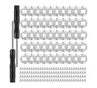 Nudiuhis 50 Set DIY Bottle Opener Hardware - Metal Insert for Beer Bottle Openers