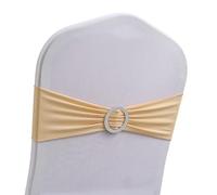 Nudiuhis 50PCS Elastic Chair Knot Wedding Decoration Buckle Sashes Back Cover Hotel Home Seat Elegant Modern Ribbon Decors Easy Install Easy to Use,F