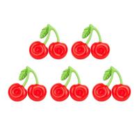 Nudiuhis 5Pcs Floating Inflatable Cup Holder Swimming Pool Drink Inflatable Ring Swimming Pool Double Mouth Cherry Cup Holder