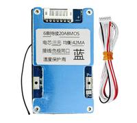 Nudiuhis 6S 22.2V 20A Li-Ion Lmo Ternary Lithium 18650 Battery Charge Protection Board with Balance and Temperature Protect