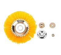 Nudiuhis 8 Inch Universal Grass Trimmer Head Nylon Wire Wheel Trimmer Brush Weeder Rotary Weed Brush for Garden Weed Lawn