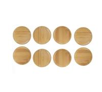 Nudiuhis 8PCS Wine Glass Charcuterie Topper Wine Glass Charcuterie Board Topper Bamboo Wine Glass Topper Coasters