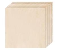 Nudiuhis Basswood Sheets 12 Pack,12x12x1/8Inch Plywood Sheets,3mm Basswood for Cutting, Engraving Blanks,Drawing
