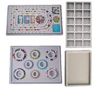 Nudiuhis Bead Design Board Bracelet Design Board Flocked Bead Board Mats Necklace Beading Jewelry Organizer Tray -B