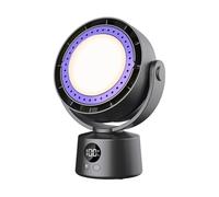 Nudiuhis Bladeless Electric Fan Multifunctional Wireless Air Circulator Home Quiet Ventilator Desktop Air Cooler with LED Light B