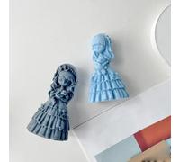 Nudiuhis C Girl Candle Silicone Mold Silicone Doll Mold Cute Little Princess Doll Plaster Resin Soap Candle Making Kit Wedding Decor Handmade Gift