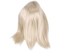 Nudiuhis Chemical Fiber Center Parted Long Hair Long Straight Wig in European and American Style Female Center Parted Long Hair Long Straight Hair Wig