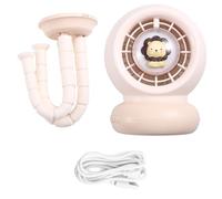 Nudiuhis Clip-on Baby Stroller Fan with USB Rechargeability, Music and Light, for On-The-Go Comfort in Prams and Scooters