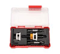 Nudiuhis Countersink Drill Bit Set with Adjustable Depth Stop Quick Change Countersink Drill with Replaceable Drill Bits