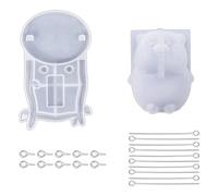 Nudiuhis Cute Pig Silicone Molds Accessories for Car Table Decoration