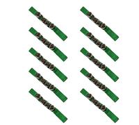 Nudiuhis Dark Green 10Pcs Orff Handbell, Multi-Faceted Ability Development Handbell, Dance Performance Instrument Easy to Use