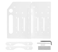 Nudiuhis Desktop Storage Solution: 3.5 Inch Transparent Acrylic Hard Disk Cage, 3 Layer Rack for External Use