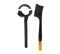 Nudiuhis Double-Ended Espresso Brush Coffee Machine Cleaning Brush Arc Brush Set Ideal Coffee Machine Brewing Clean Brush for Coffee Espresso Machine Cleaning Tools for Cafe Grinder Clean Tool 51mm