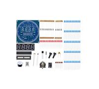 Nudiuhis Electronic Digital Clock Kit C51 Microcontroller Learning Board DS1302 Rotating LED Display Module DIY Production Spare Parts