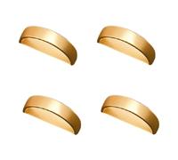 Nudiuhis Fashion Napkin Buckle Napkin Holder D-Shaped Napkin Ring Napkin Buckle Modern Simple Napkin Ring Matte Gold