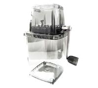 Nudiuhis Household Manual Ice Crusher Transparent Multi-Purpose Hand Shaved Ice Machine, Shaved Ice Machine, Transparent