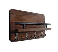 Nudiuhis Key Holder Wall Mounted Coat Bag Hanger Rack Key Decorative Hook for Entryway Mudroom Hallway Bathroom Home Decor B