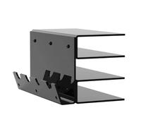 Nudiuhis Keyboard Display Stand Acrylic 3 Tier Stand Frame Keyboard Display Stand Holder Stand for Exhibition Black