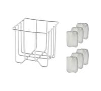 Nudiuhis Kitchen Sink Drain Strainer Basket with Sink Basket Holder and 300Sink Strainer Net Bags Mesh Sink Strainers for Kitchen