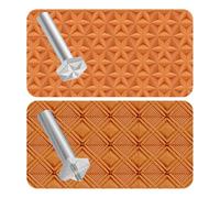 Nudiuhis Leather Stamps 2 Pieces Professional Leather Border Stamping Tools for Leather Craft Working