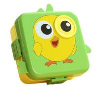 Nudiuhis Lunch Box with Cutlery and Seasoning Box Divider, Microwave Lunch Box, Leak-Proof Food Container Green