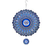 Nudiuhis Mandala Eye Wind Spinner Metal 3D Rotating Windchimes Luxury Art Garden Hanging Outdoor Decoration, Easy to Use Fine Workmanship