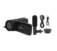 Nudiuhis Microphone Camera Digital Video Camera 16 Million Pixels 2.4 Inch IPS USB Interface