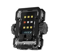 Nudiuhis Mini Rechargeable Multifunctional Keychain Lamp Long Battery Life Bright Warning Light Portable Outdoor Flashlight, Fine Workmanship