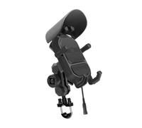 Nudiuhis Motorcycle Handlebar Phone Mount with 15W Wireless Charger & Vibration Dampener, Anti-Theft, Adjustable Phone Holder, Easy to Use
