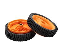 Nudiuhis Pack of 2 196 mm lawn mower wheels for Husqvarnaa 5324025-67, 5324029-36, 532402567, 532402936