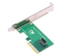 Nudiuhis PCI-Express Card 5.0 4.0 4X to MCIO Mini Cool Edge IO Female Host Adapter for PCIe Nvme U.2 SSD Adapter Card