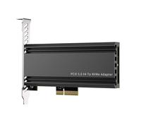 Nudiuhis PCIE 5.0 4X SSD Converter M.2 NVME SSD Adapter PCIe NVMe SSD Adapter for PC Computer