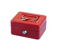 Nudiuhis Piggy Bank for Adult Children Lockable Security Money Safe Box with Lock Slot Red